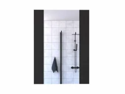 TuHome Espejo de Baño Madrid con forma rectangular Negro Sale