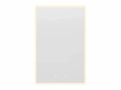 OZAIA Espejo de baño rectangular con luz antivaho - 50 x 80 cm - MASUA Transparente Discount