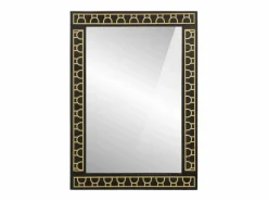 Accesorios De Cuarto De Baño|Espejo De Cuarto De Baño|Espejo de baño 50x70x2,5 cm madera maciza de mango y cristal