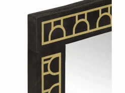 Accesorios De Cuarto De Baño|Espejo De Cuarto De Baño|Espejo de baño 50x70x2,5 cm madera maciza de mango y cristal