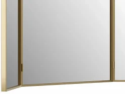Espejo de barbero tríptico de metal - L. 85 x Alt. 70.5 cm - - QIANA^OZAIA Hot