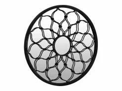 Accesorios De Cuarto De Baño|Espejo De Cuarto De Baño|Espejo de jardín 40x3 cm hierro redondo uso exterior