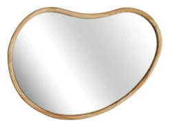 Sweeek Espejo de madera de abeto decorativo de pared, 95cm natural Color natural claro Discount