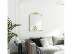 Accesorios De Cuarto De Baño|Espejo De Cuarto De Baño|Espejo de pared barroco, marco decorativo de metal, , 60x87,5 cm