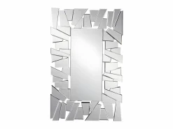 OZAIA Espejo De Pared|Espejo|Espejo de pared de acero inoxidable y cristal - Ancho 120 x Alt. 76 cm - - UYUNI
