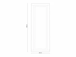 duehome Espejo de pared Kira Cambria - Grafito Marru00f3n Best