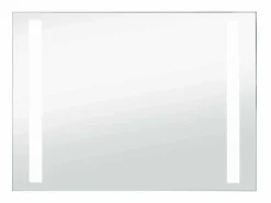 Espejo de pared LED para baño 100x60 cm Plateado
