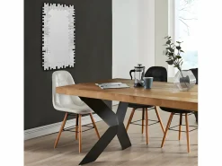OZAIA Espejo De Pared|Espejo|Espejo de pared LOLA 120 x 2 x 57 cm - Acero inoxidable y MDF -