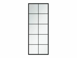 Espejo de pared metal 100x40 cm ES146676 Negro Hot