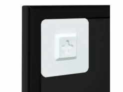Espejo de pared de metal 60x60 cm Negro New