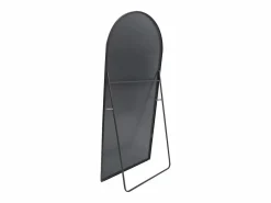 Espejo|Espejo de pie - Marco de metal - 180 x 80 cm - curvo - para salón o vestidor -