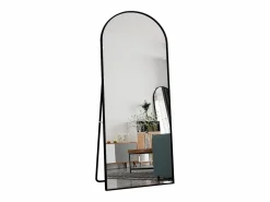 Espejo|Espejo de pie - Marco de metal - 180 x 80 cm - curvo - para salón o vestidor -
