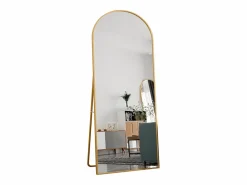 Espejo de pie - Marco de metal - 180 x 80 cm - Arqueado - Para salón o vestidor -^ New