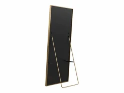 Espejo de pie 164 x 54 cm - espejo autoportante, se puede colgar o apoyar en la pared - espejo de pie grande - Dorado Discount