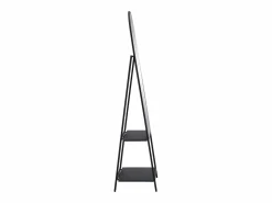 OZAIA Espejo de pie con 2 estantes - Metal - Ancho 46 x Prof. 41 x Alt. 172 cm - - LIVIO Negro Best