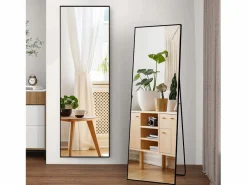 Espejo|Espejo de pie rectangular 164×54 cm con marco – Diseño minimalista y moderno