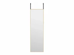 Accesorios De Cuarto De Baño|Espejo De Cuarto De Baño|Espejo de puerta 30x100 cm Cristal y aluminio
