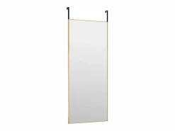 Espejo de puerta 40x100 cm Cristal y aluminio Dorado Online