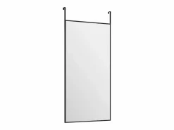 Espejo de puerta 30x60 cm Cristal y aluminio Negro Clearance