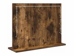 Espejo de tocador con espejo Roble ahumado 60 x 45 x 18 cm Marru00f3n New