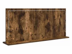 Accesorios De Cuarto De Baño|Espejo De Cuarto De Baño|Espejo de tocador con espejo Roble ahumado 100 x 45 x 18 cm