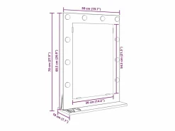 Espejo de tocador con espejo Madera antigua 70 x 50 x 18 cm^ Clearance