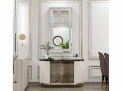 Fativo Espejo De Pared|Espejo|Espejo decorativo rectangular grande, espejos de pared, espejo de pared deco, diseño de dormitorio, 120x60cm
