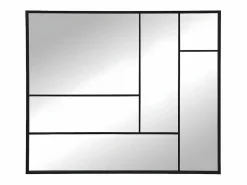 OZAIA Espejo De Pared|Espejo|Espejo industrial desestructurado de metal - Ancho 150 x Alt. 130 cm - - MALDONIA