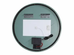 OZAIA Espejo De Pared|Espejo|Espejo mural de baño ovalado sin contornos con luces LED, opción antivaho, D90 cm, DALMA