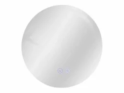 NETTLIFE Accesorios De Cuarto De Baño|Espejo De Cuarto De Baño|Espejo para baño, espejo de baño con iluminación, redondo, 50 cm, espejo de baño LED de pared con toque
