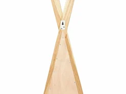OZAIA Espejo De Pared|Espejo|Espejo para niños tipi de madera de teca - Ancho 55 x Alt. 120 cm - Natural - BATAM