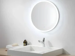 Espejo redondo de baño con leds luminosos DANIELA - L80 x A80 cm^OZAIA