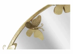 Espejo redondo de pared con mariposas decorativas 74cm Butterfly S^ Best