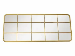 OZAIA Espejo De Pared|Espejo|Espejo ventana de estilo art deco de metal - L. 60 x Alt. 140 cm - - SCIARA