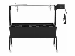 Espetón de asado/barbacoa eléctrica de acero inoxidable^vidaxl Clearance