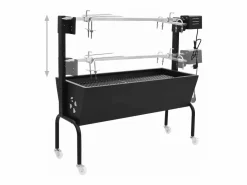 Espetón de asado/barbacoa eléctrica de acero inoxidable^vidaxl Clearance