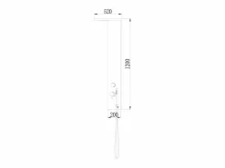 Essebagno Columna De Ducha|Essekadra panel de ducha mecánico cromo