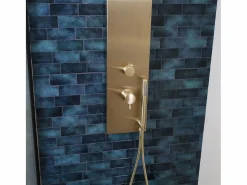 Essebagno Columna De Ducha|Essekadra panel de ducha mecánico oro cepillado