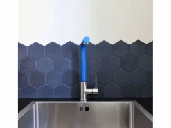 Esseloki Mezclador para fregadero de acero inoxidable con caño azul^Essebagno Online