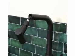 Essebagno Essemano Mezclador para fregadero con ducha extraíble Negro New
