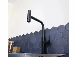 Essebagno Grifo De Cocina|Esserain Mezclador de fregadero con teleducha extraíble en mate