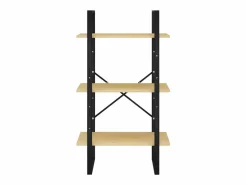 Clicnbuy Estante de almacenamiento madera maciza de pino 60x30x105 cm Marru00f3n Clearance