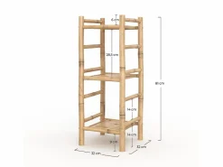 Rendez-Vous Déco Estante de bambú, 3 niveles - Bami Beige Clearance