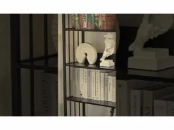 Tribesigns Estante de biblioteca de 6 niveles, estante estrecha y muy alta de 190 cm, estantes independientes, 70 x 30 x 190 cm Negro Discount