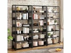 Tribesigns Estante de biblioteca de 6 niveles, estante estrecha y muy alta de 190 cm, estantes independientes, 70 x 30 x 190 cm Negro Discount