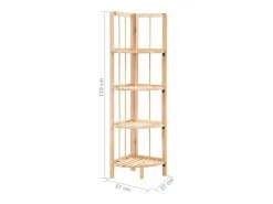 vidaxl Estantería|Estante de esquina de madera de cedro 27x27x110 cm