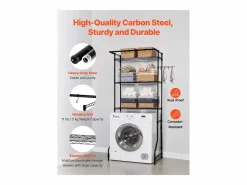 Mueble Para Lavadora|Estante de La Lavadora SucceBuy Estante de Almacenamiento para Lavadora y Secadora de Un Nivel y 3 Niveles,