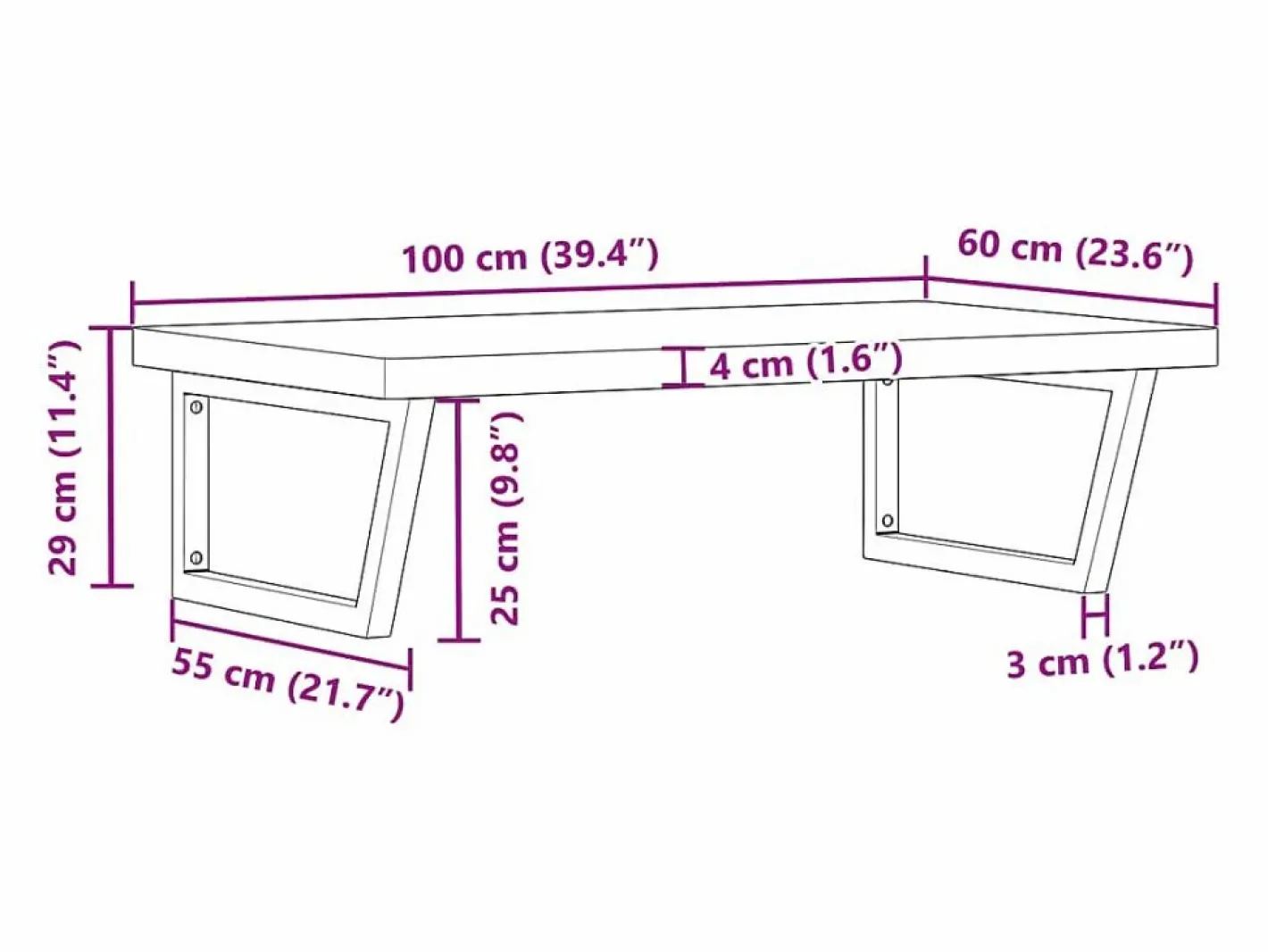 Estante de lavabo de pared de acero y madera maciza de haya^vidaxl Best