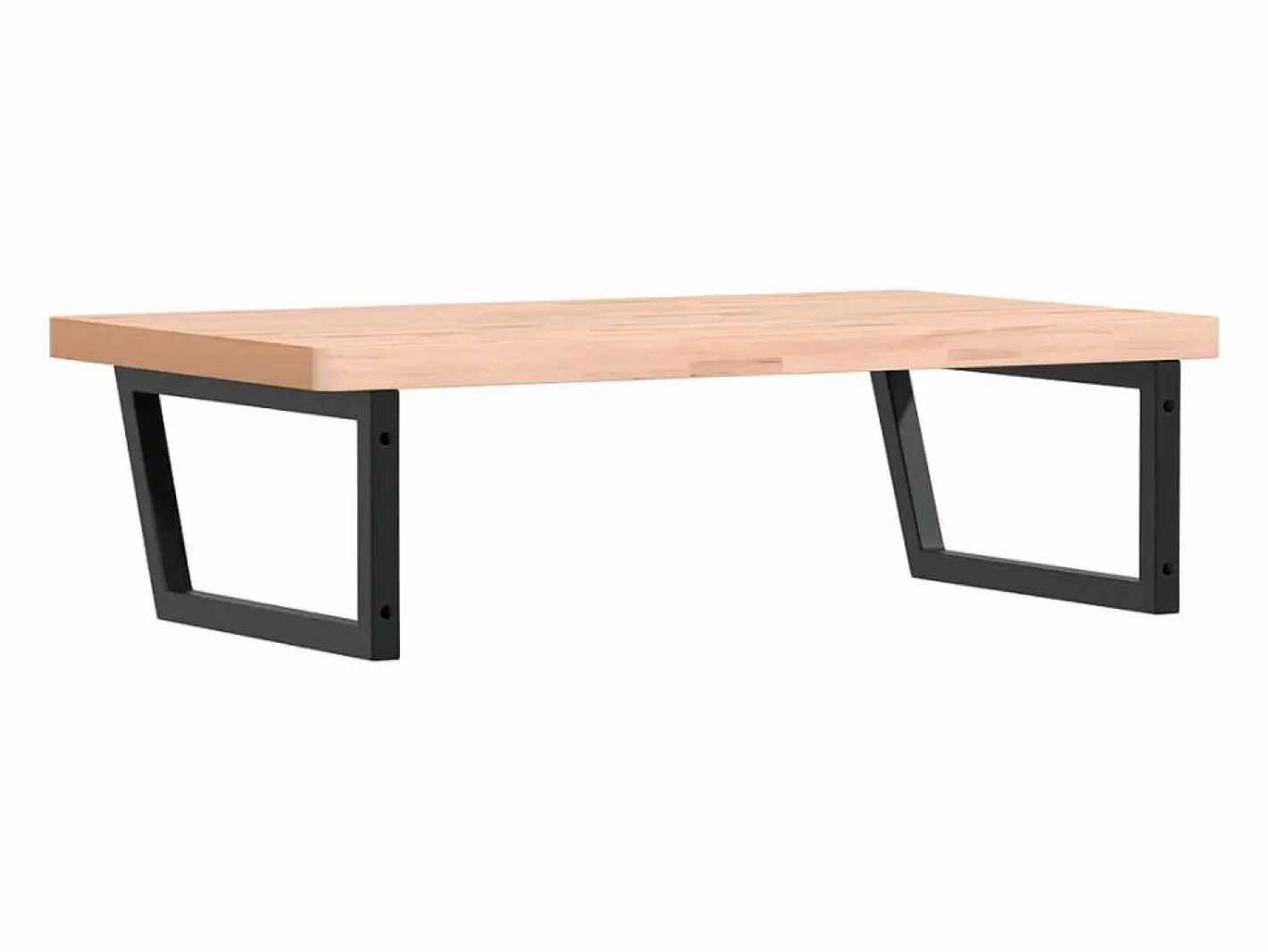 Estante de lavabo de pared de acero y madera maciza de haya^vidaxl Best