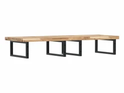 vidaxl Estantería Sobre Inodoro|Estante de lavabo de pared acero y madera maciza de acacia